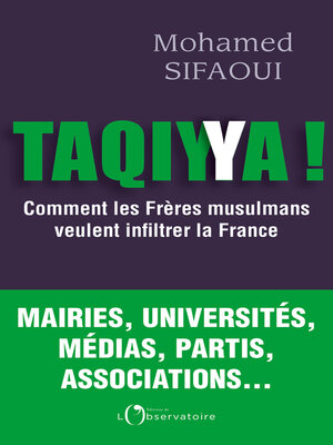 cover image of Taqiyya ! Comment les frères musulmans veulent infiltrer la France